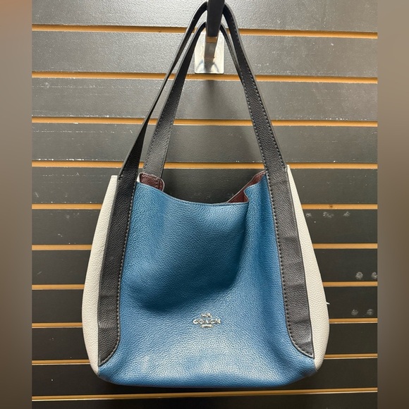 Coach Hadley Hobo 76088 Peacock Multi Pebbled Leather Bag - Picture 1 of 8